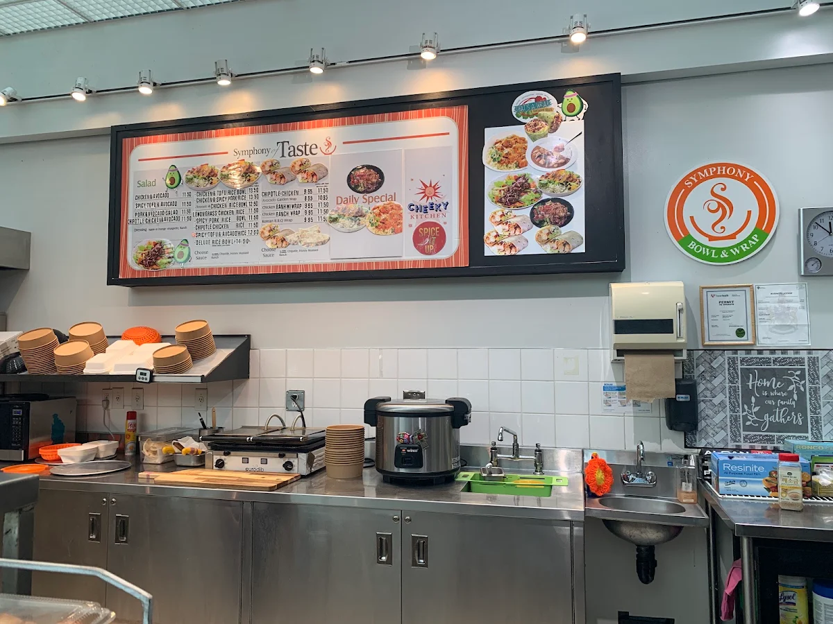 Menu, Symphony Bowl & Wrap