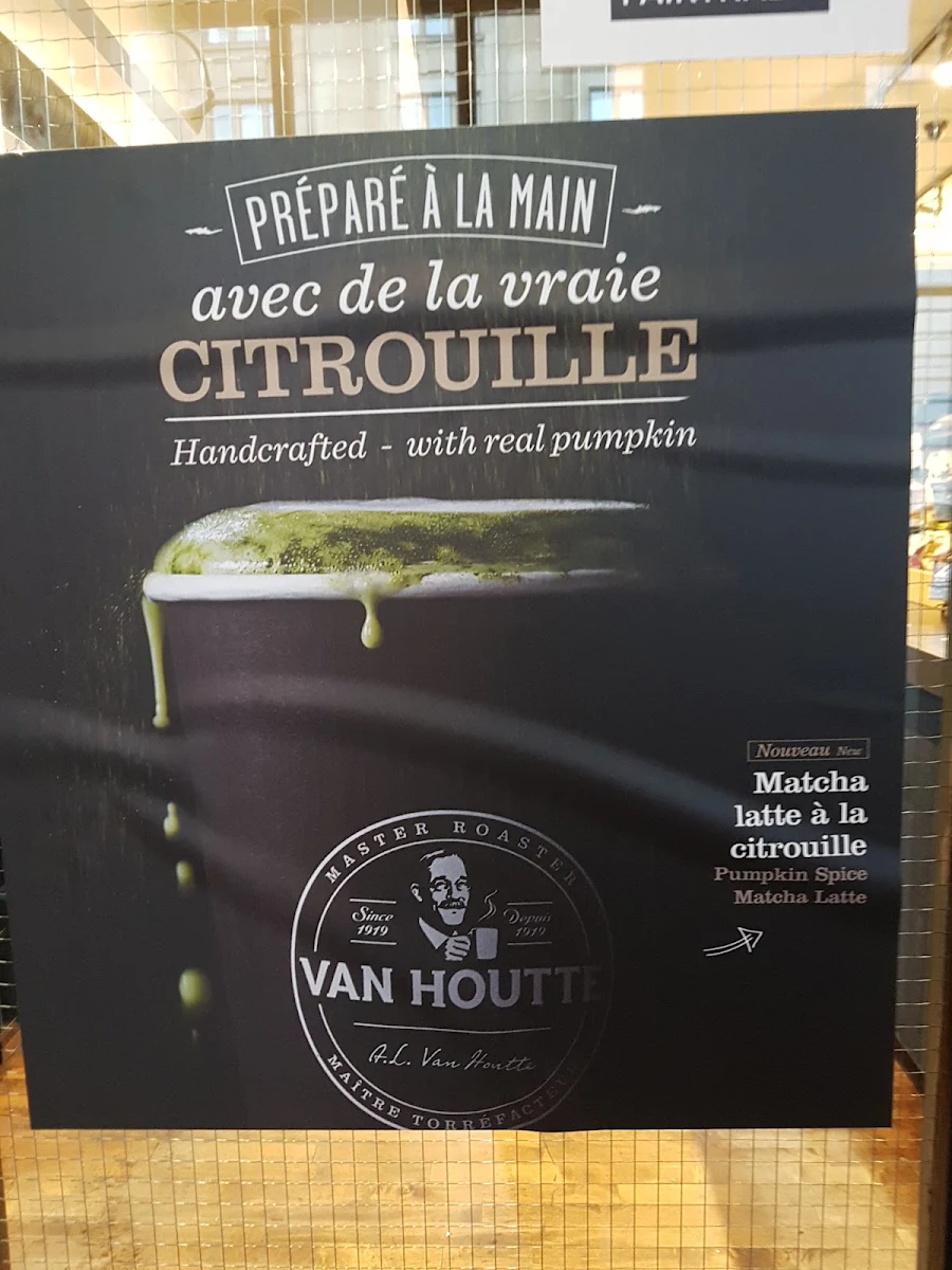 Menu, Café Van Houtte