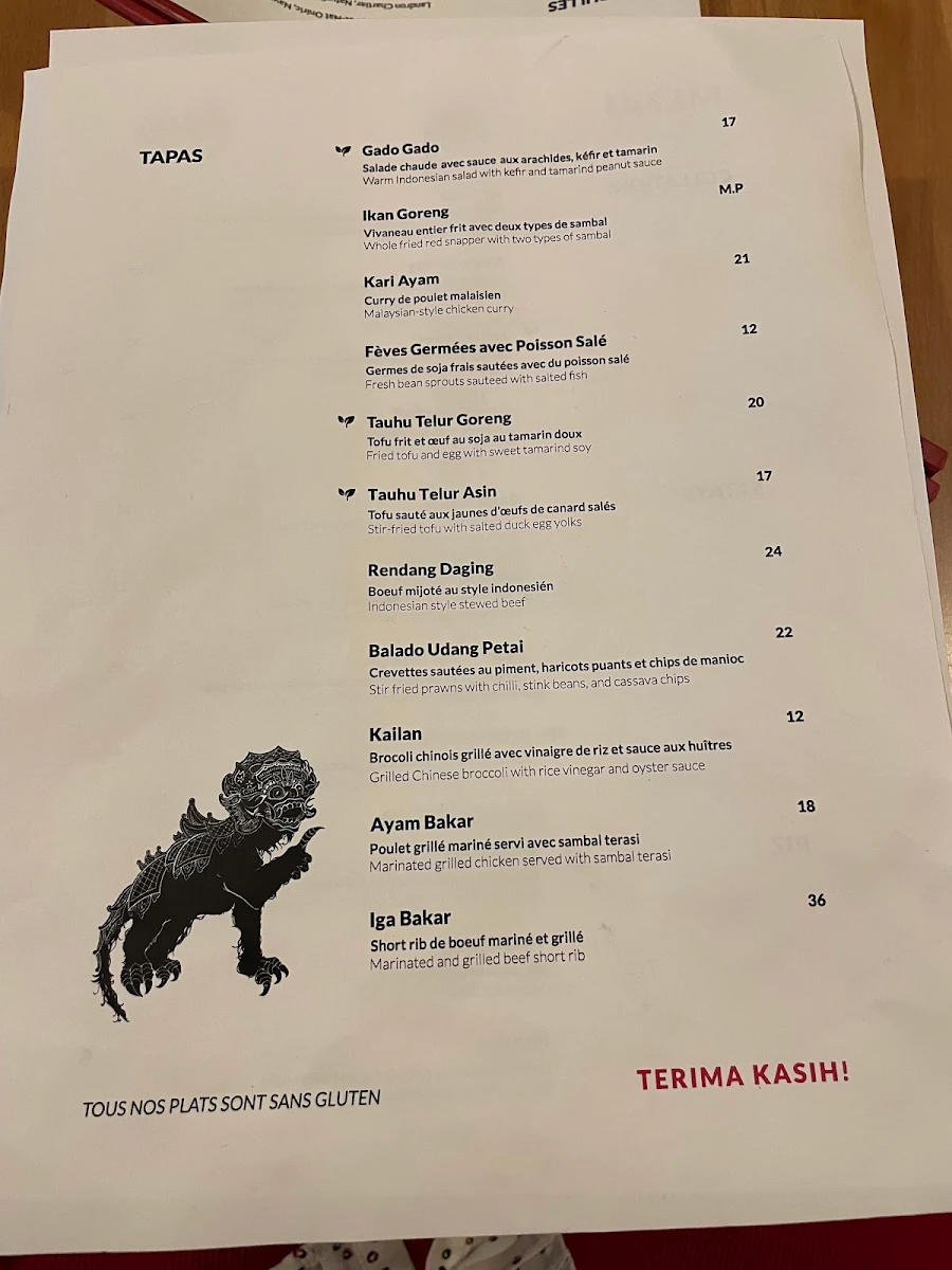 Menu, Satu Lagi