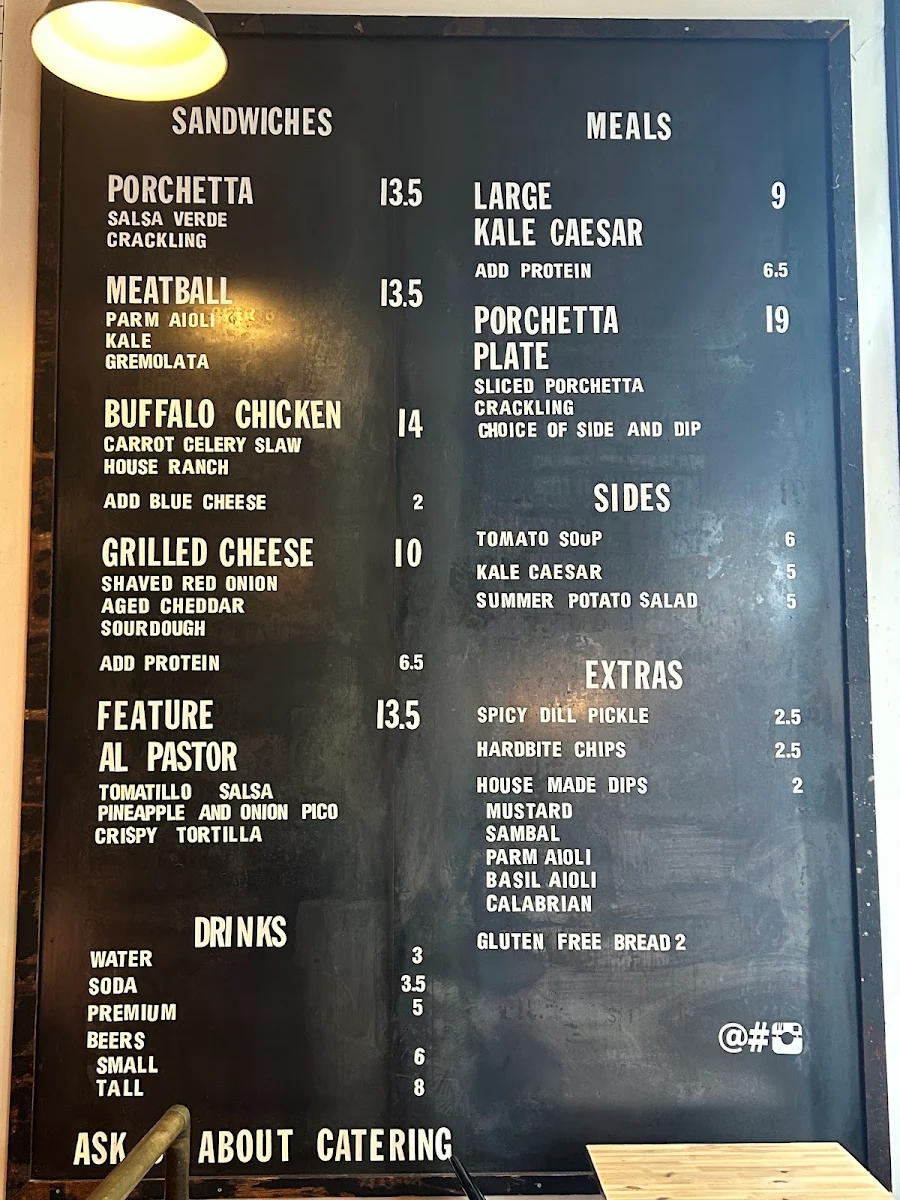 Menu, Meat & Bread
