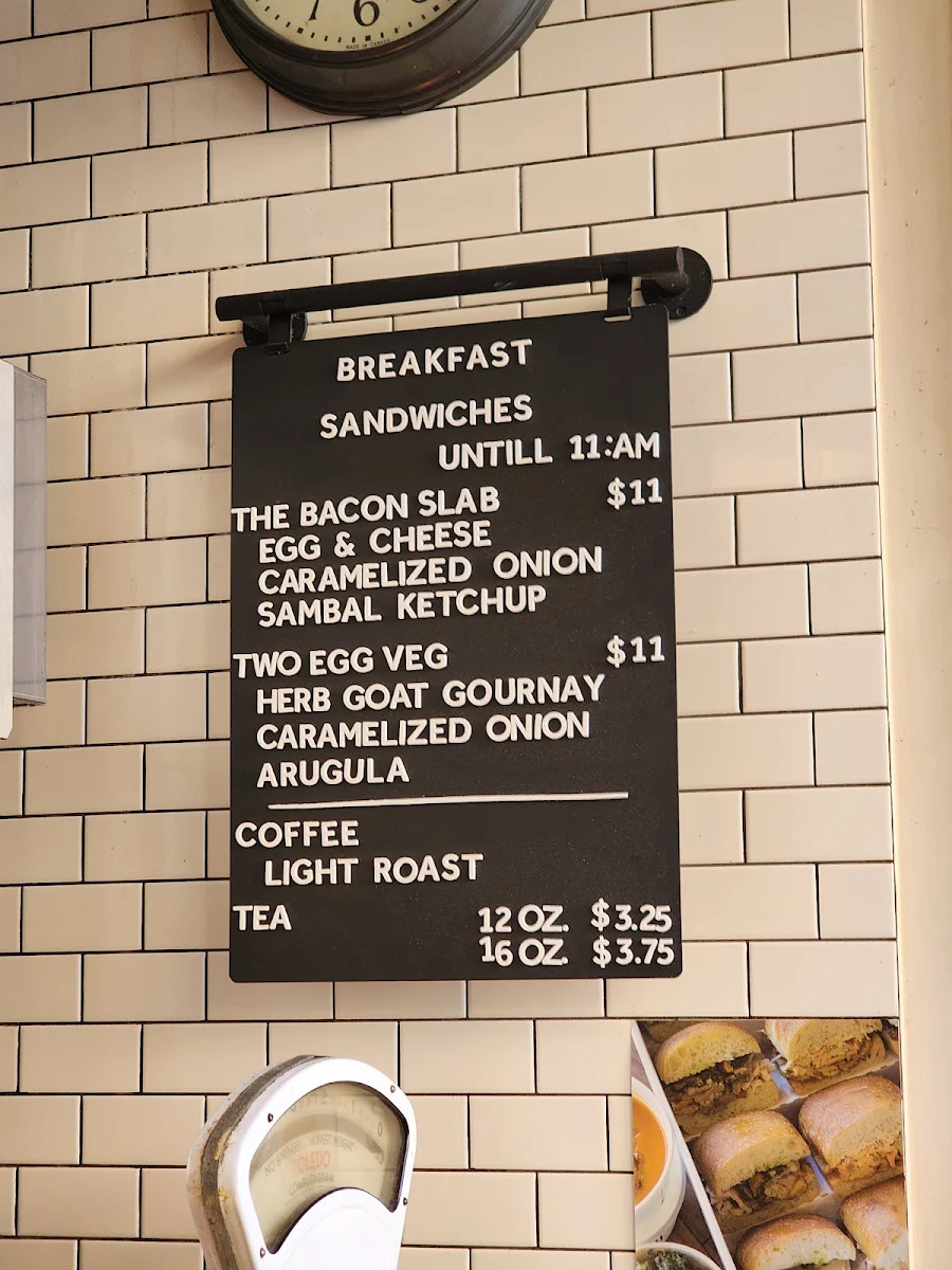 Menu, Meat & Bread