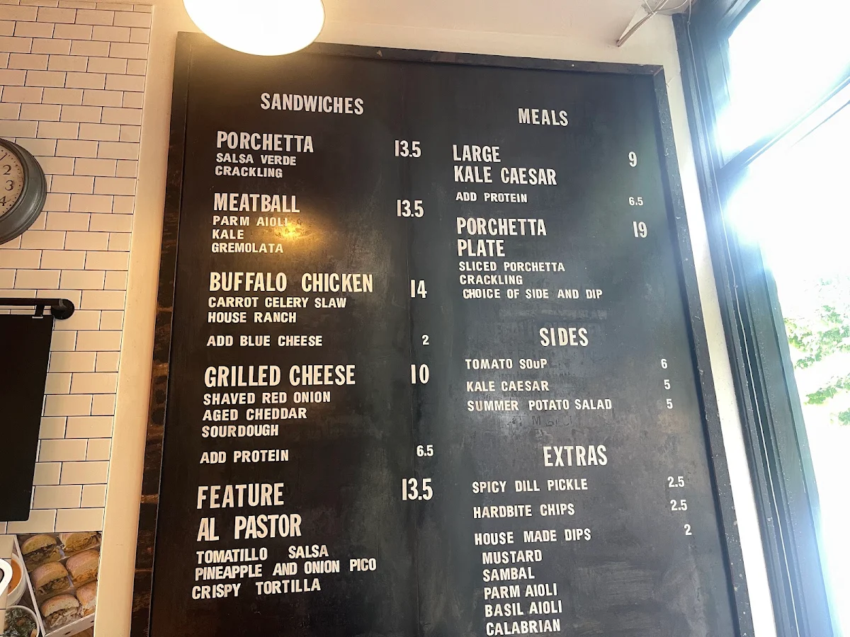Menu, Meat & Bread