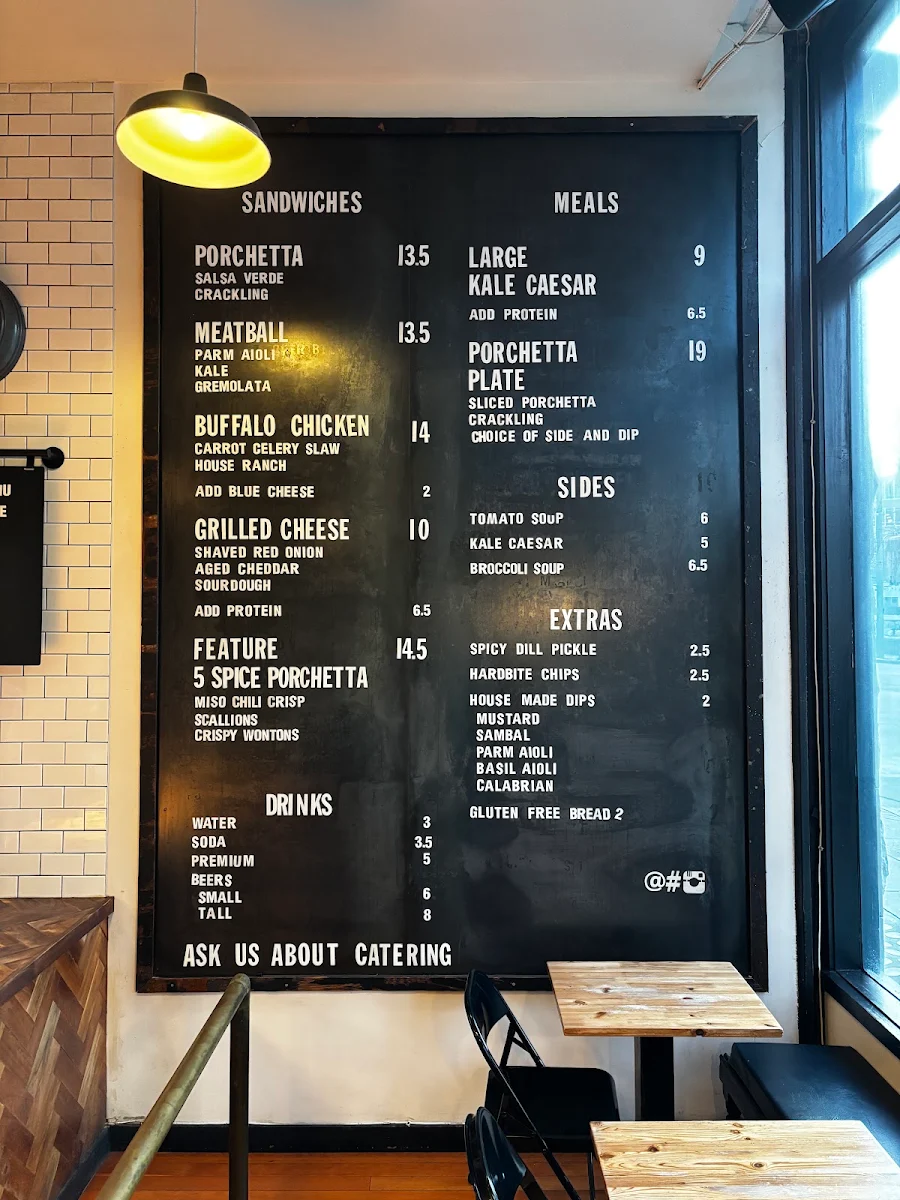 Menu, Meat & Bread