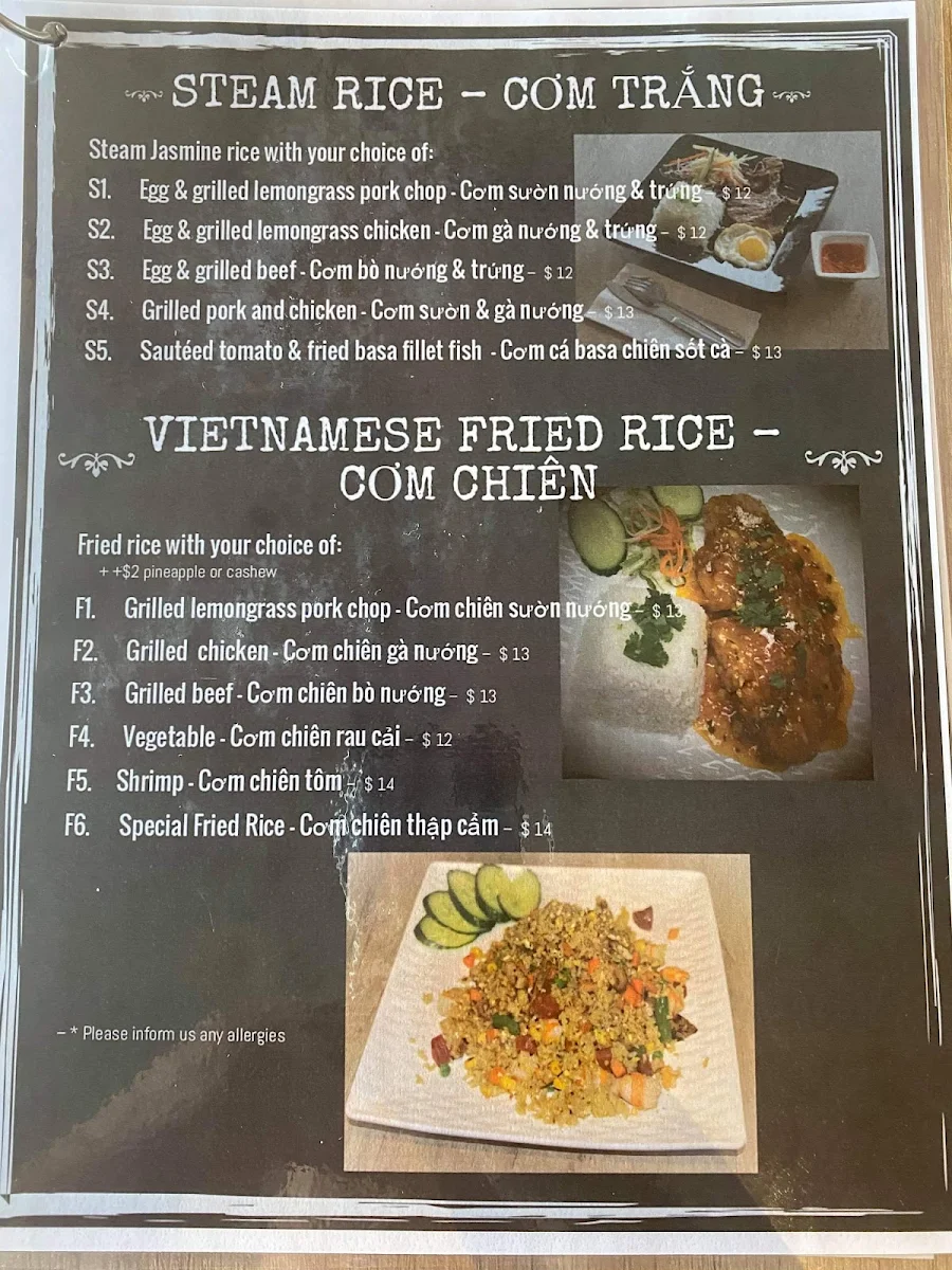 Menu, Waiting Phở U