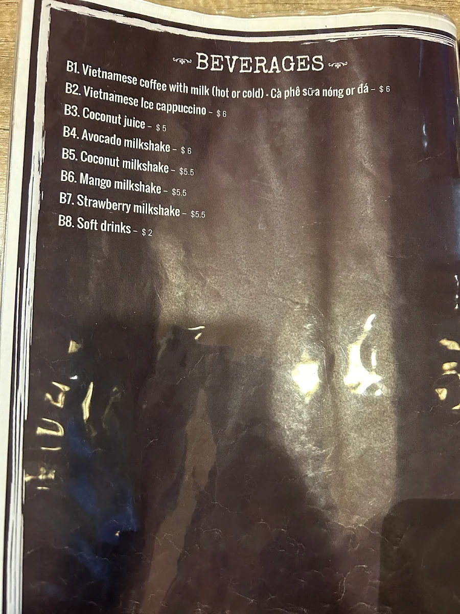 Menu, Waiting Phở U
