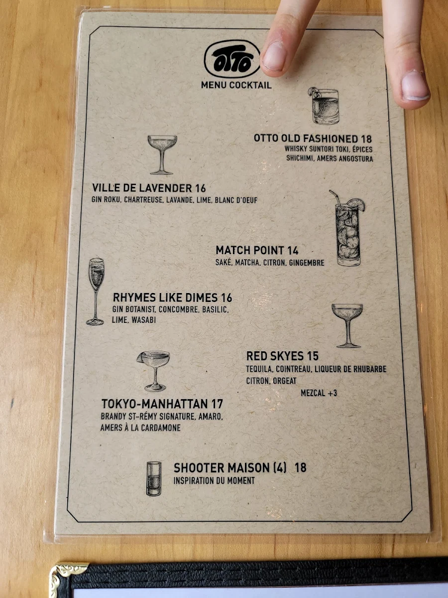Menu, Bar OTTO