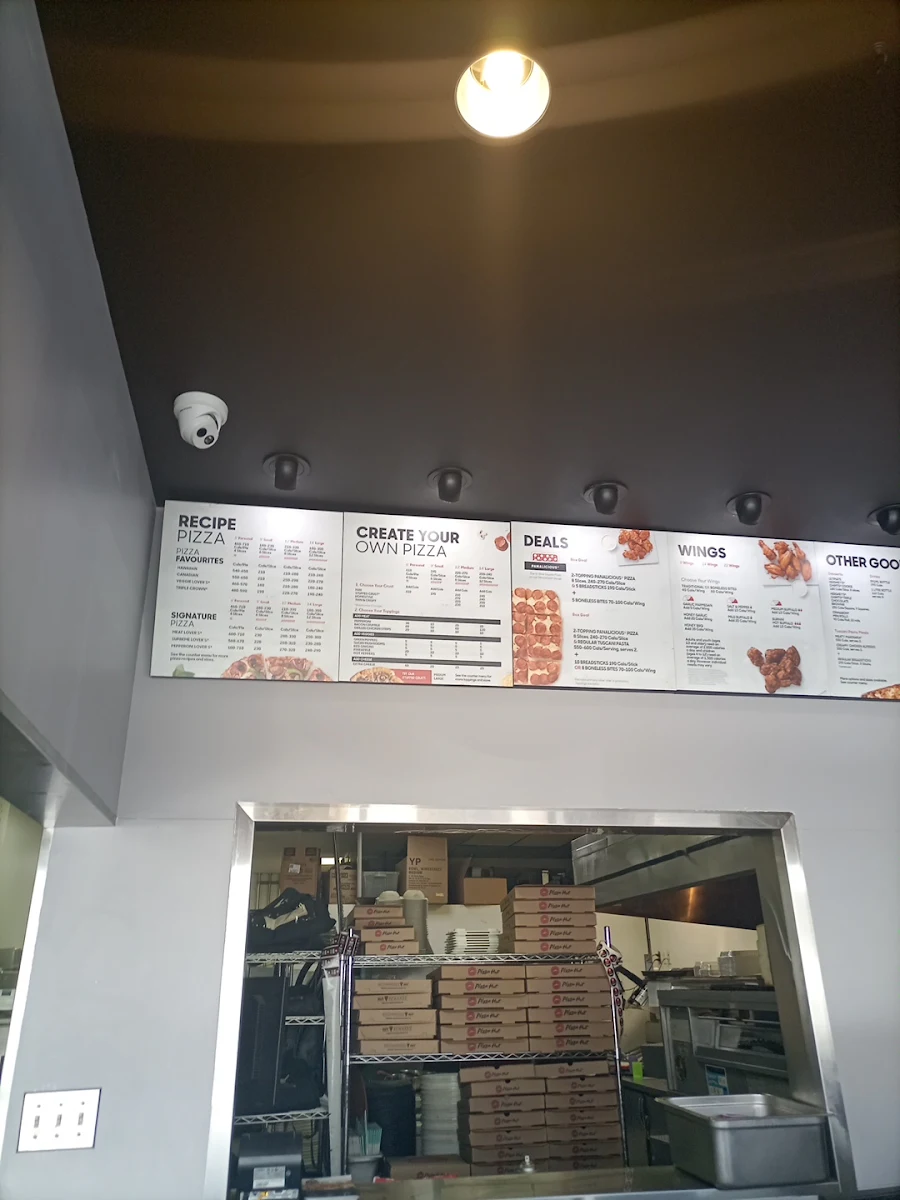 Menu, Pizza Hut
