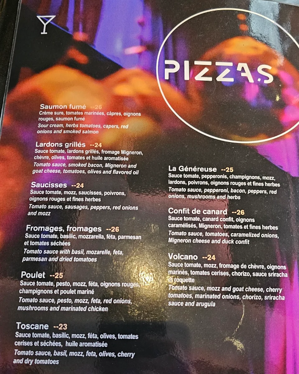 Menu, Restaurant Allegro