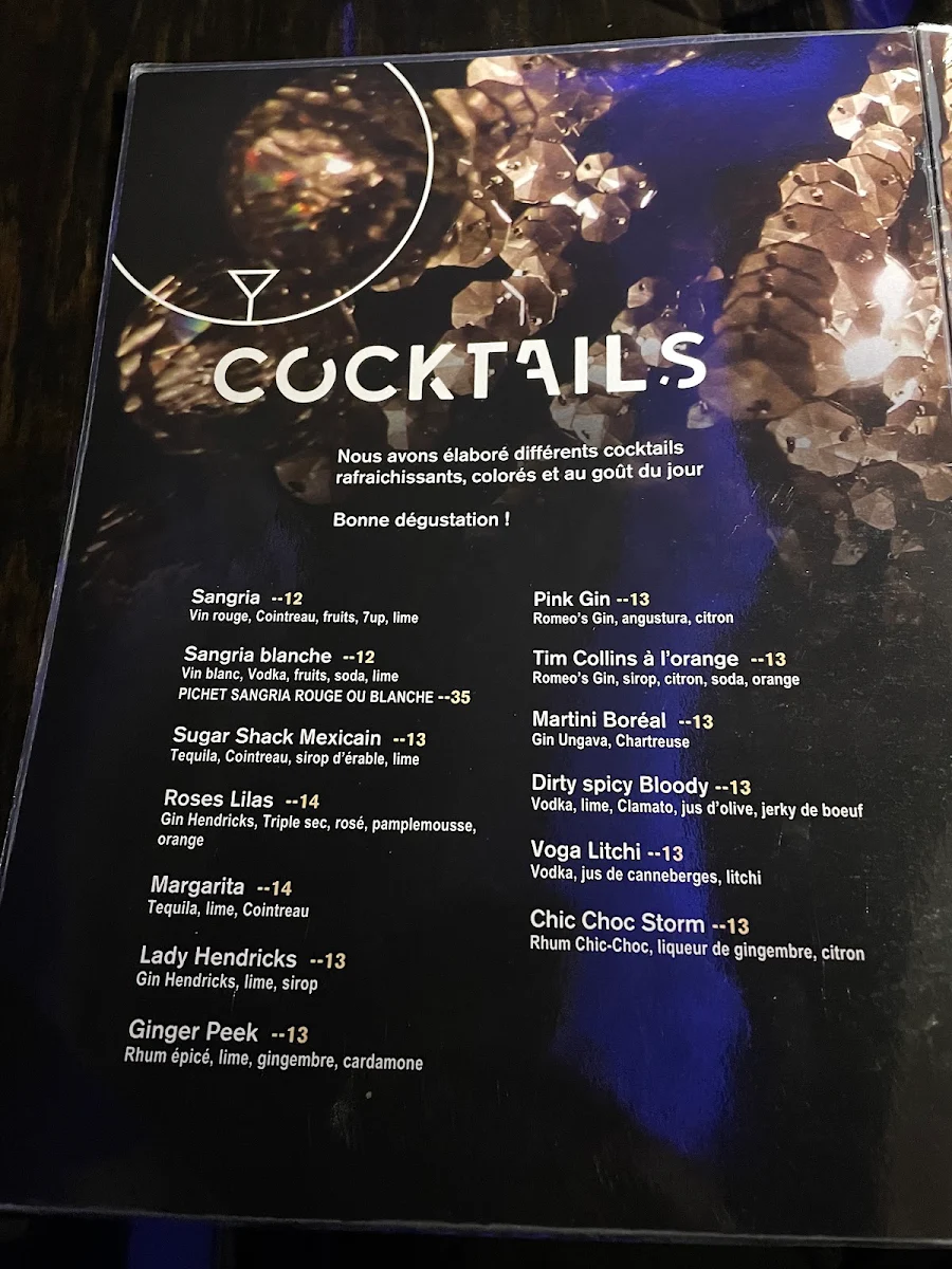 Menu, Restaurant Allegro