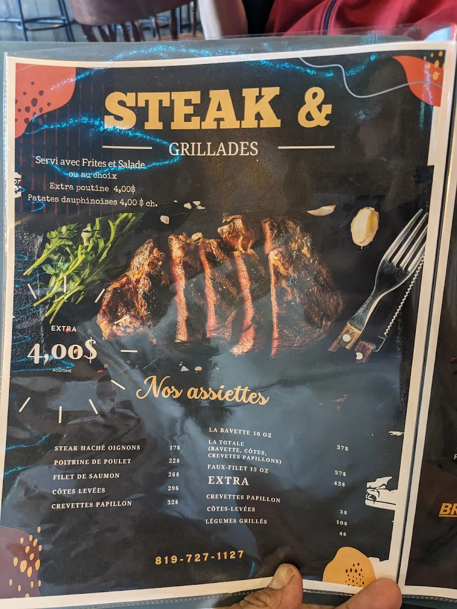 Menu, O'shack