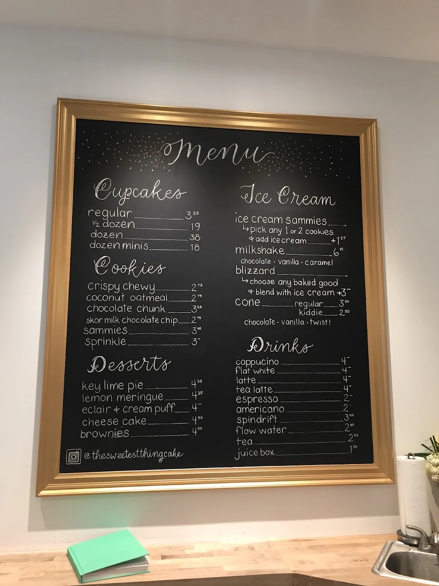 Menu, The Sweetest Thing