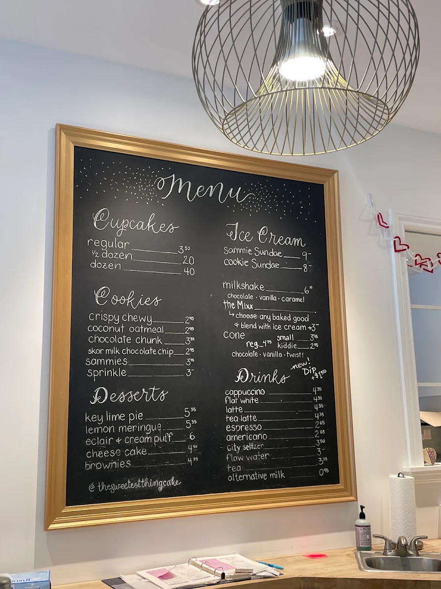 Menu, The Sweetest Thing