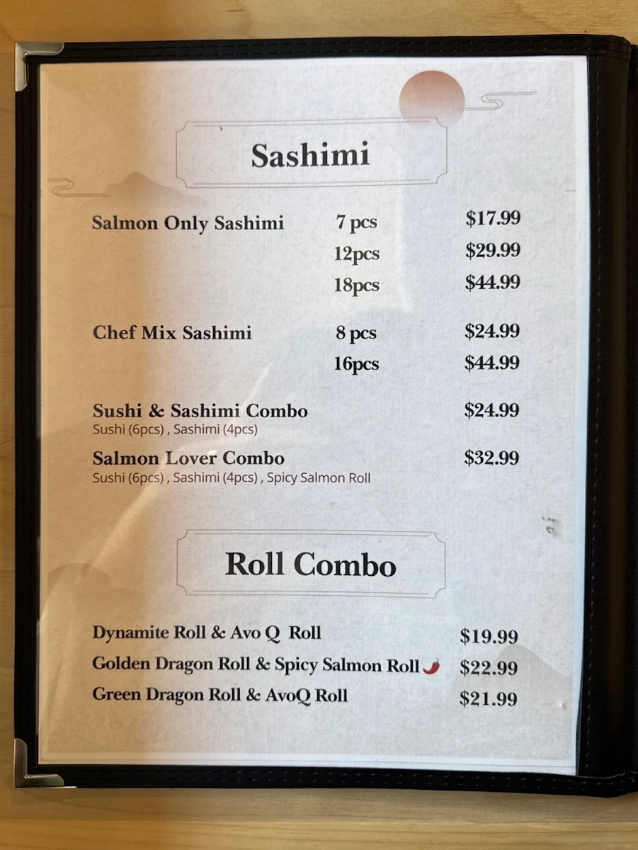 Menu, Seoul House Restaurant
