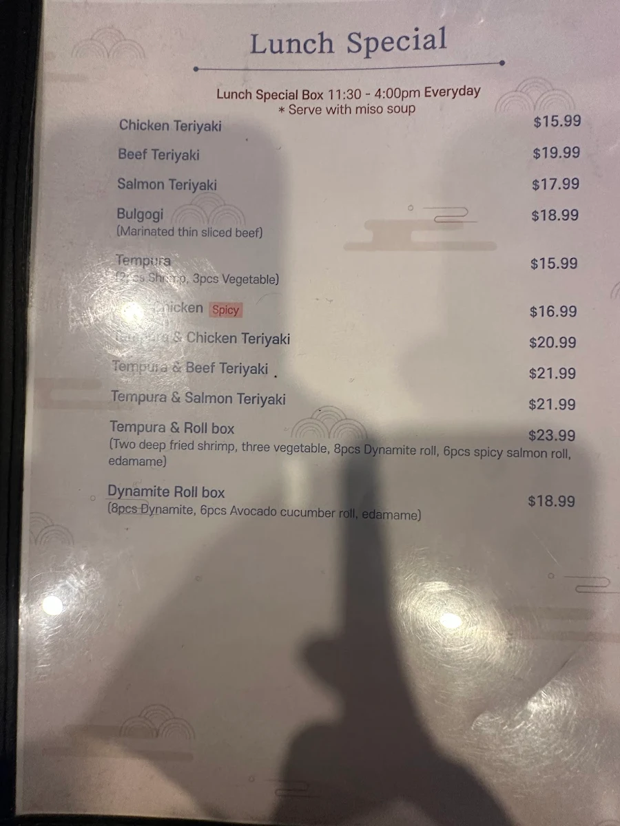 Menu, Seoul House Restaurant