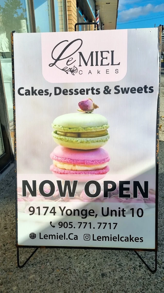Menu, Le Miel Cakes