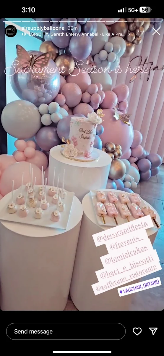 Menu, Le Miel Cakes