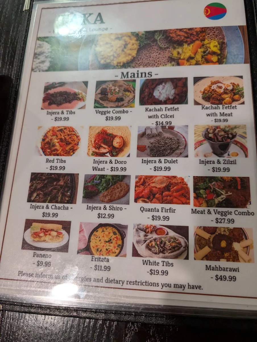 Menu, Jijo's Kitchen & Grill