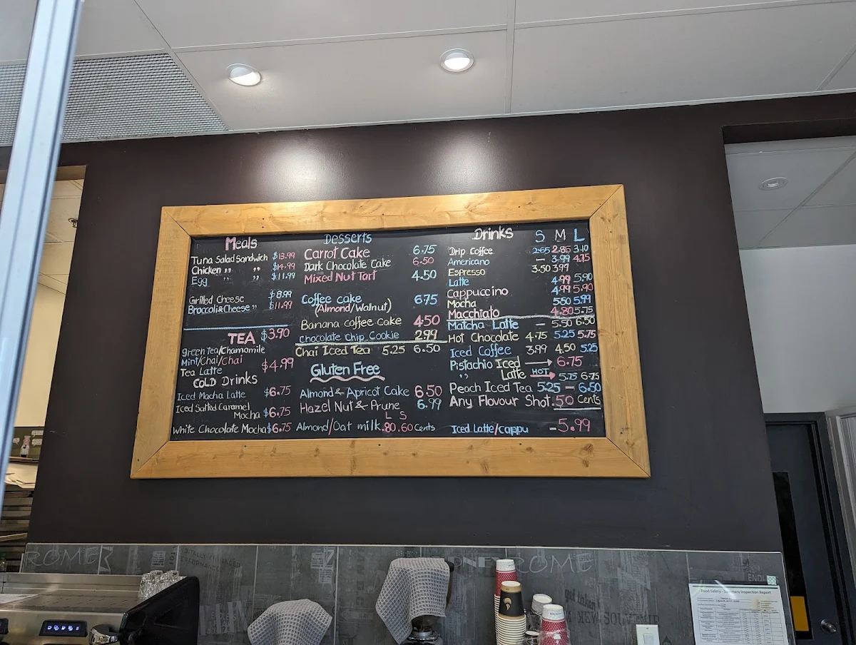 Menu, Chestnut’s Cafe