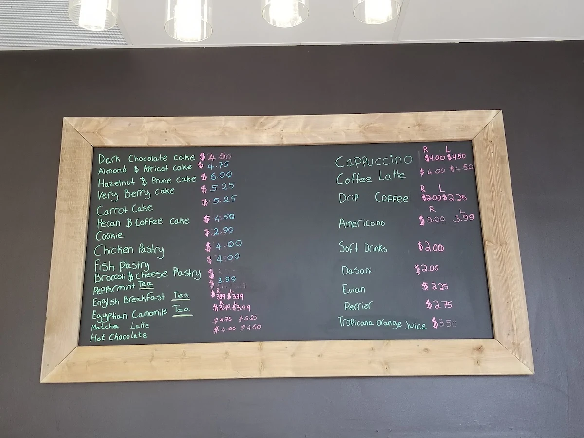 Menu, Chestnut’s Cafe