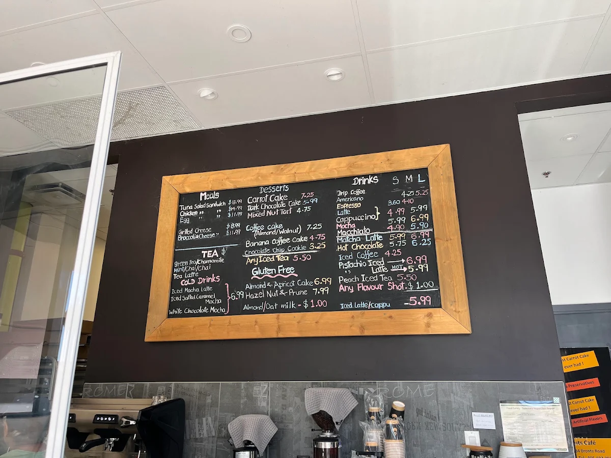 Menu, Chestnut’s Cafe