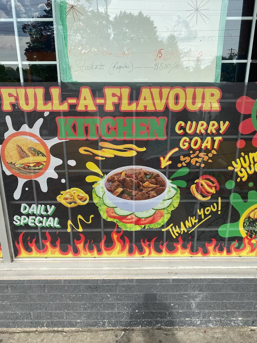 Menu, Full-A-Flavour Kitchen