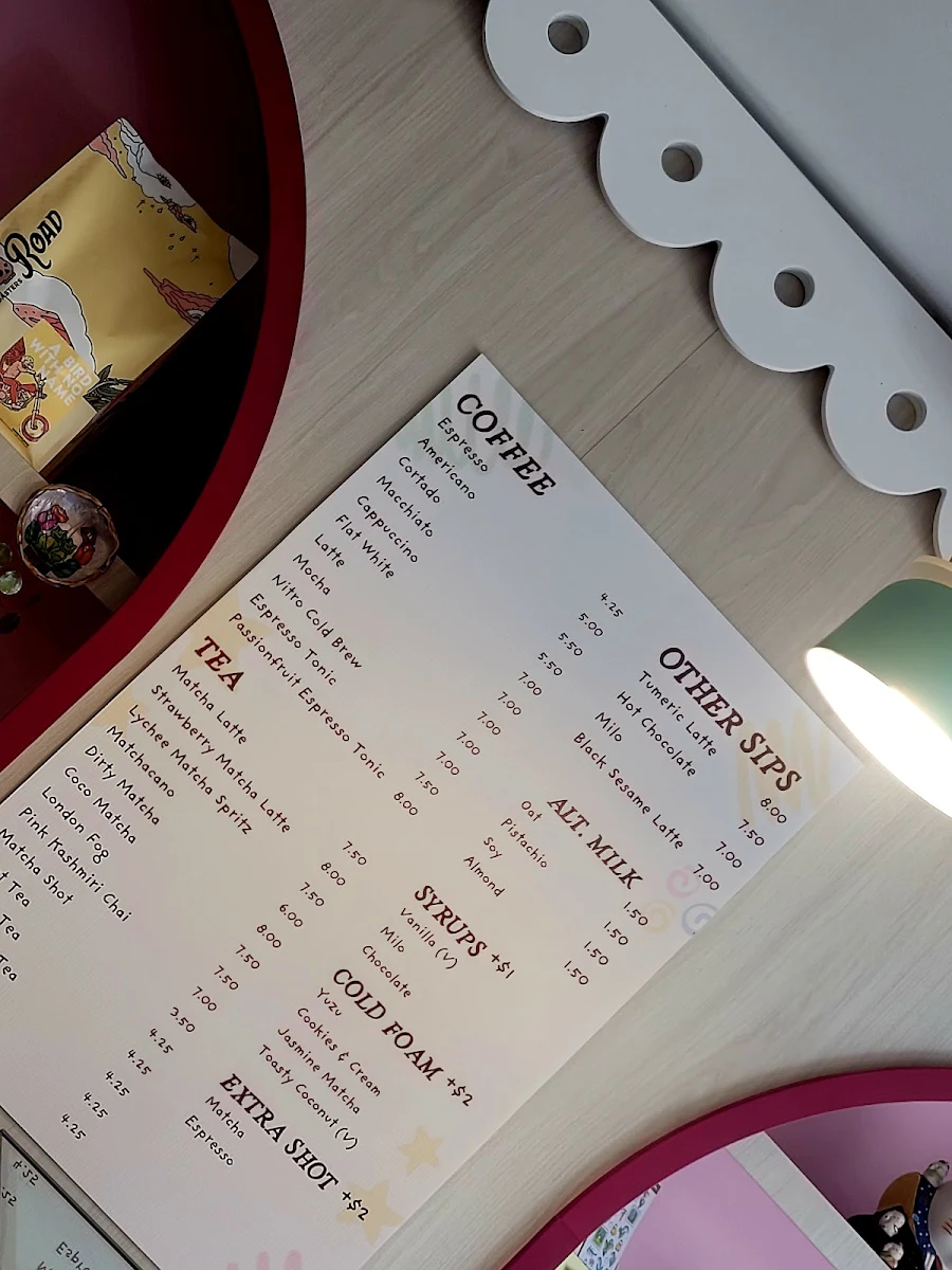 Menu, Maison 118 Cafe & Bakery