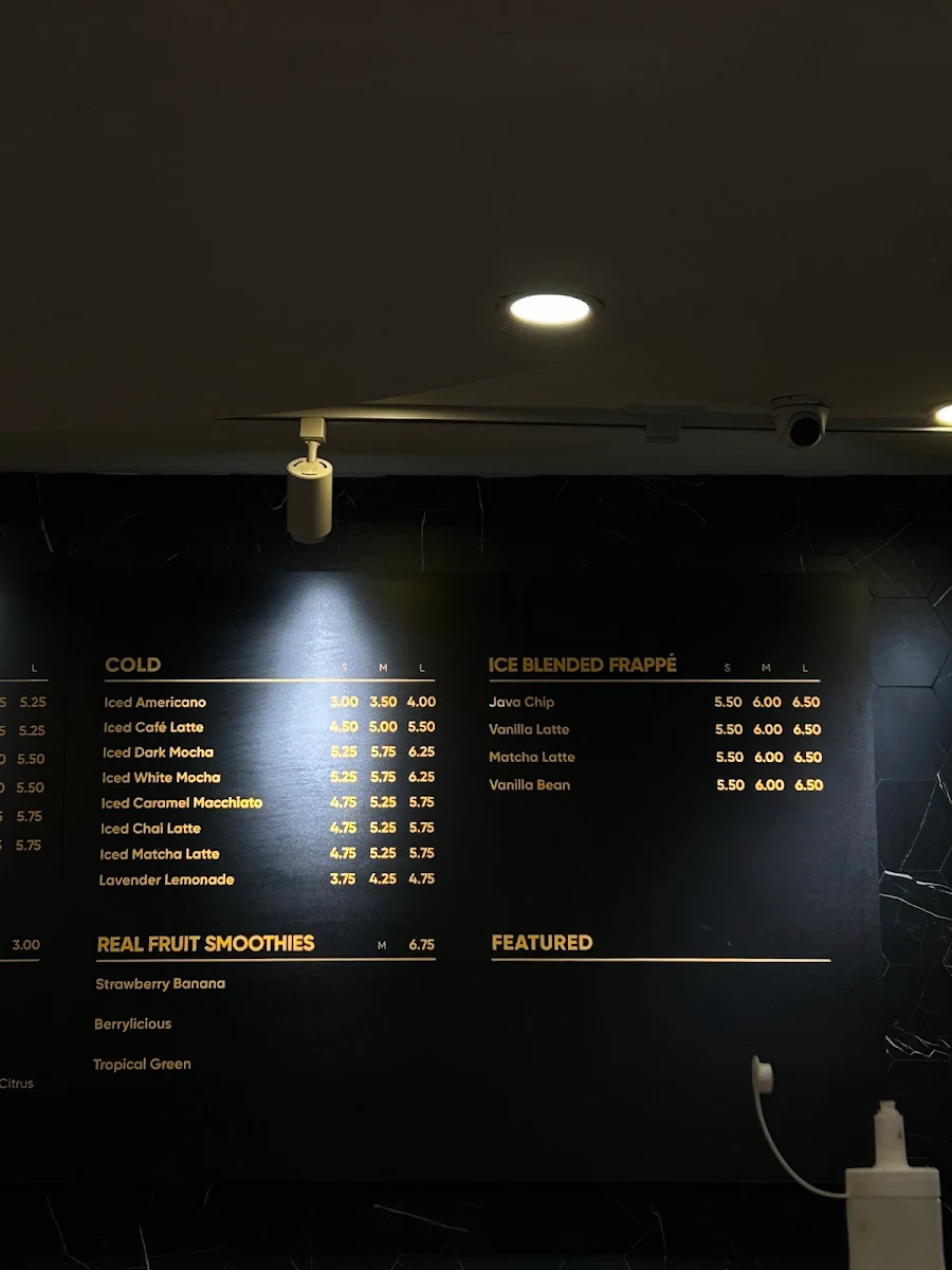 Menu, Breka Bakery & Café - Bute