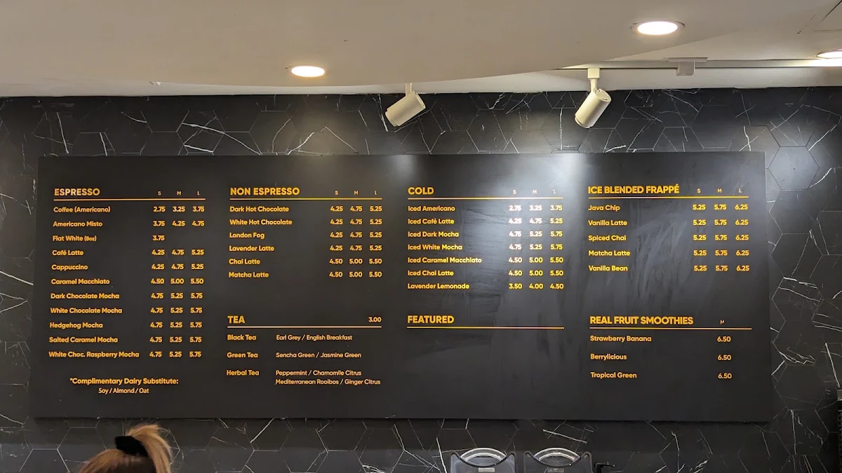 Menu, Breka Bakery & Café - Bute
