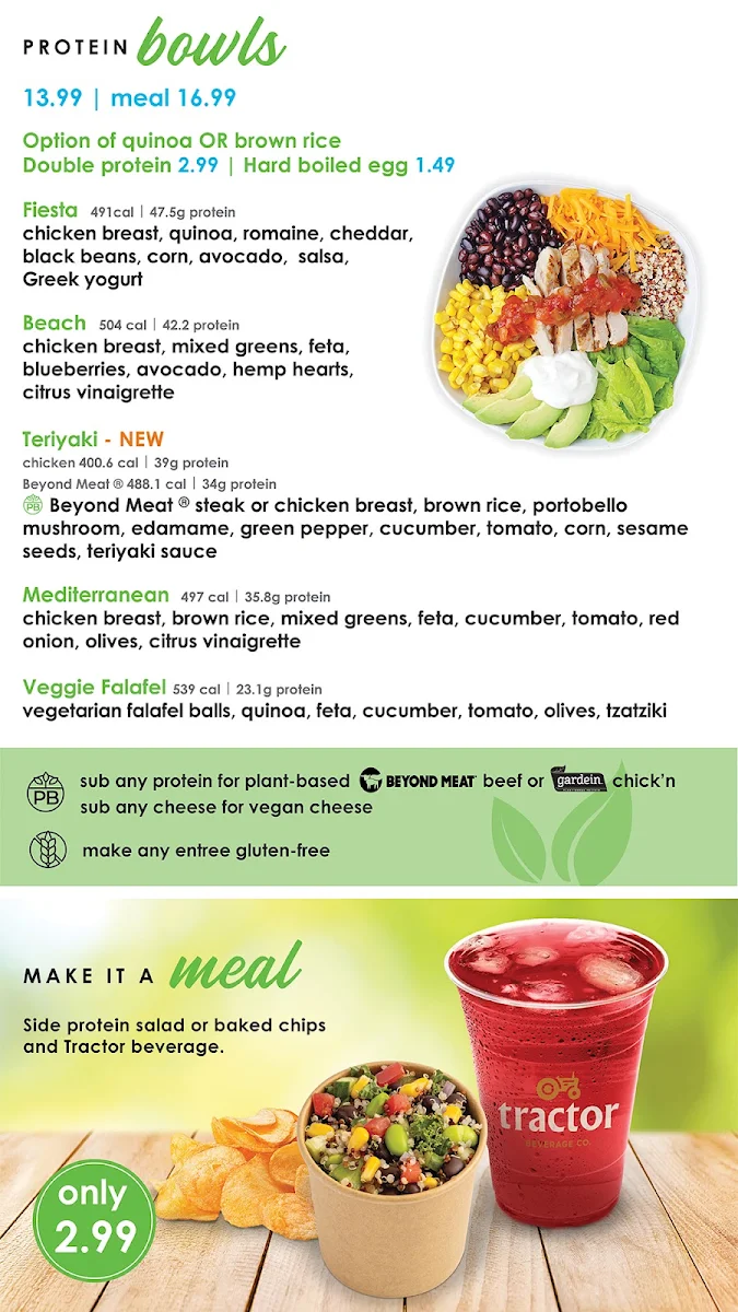 Menu, FRESH Healthy Cafe - Marda Loop