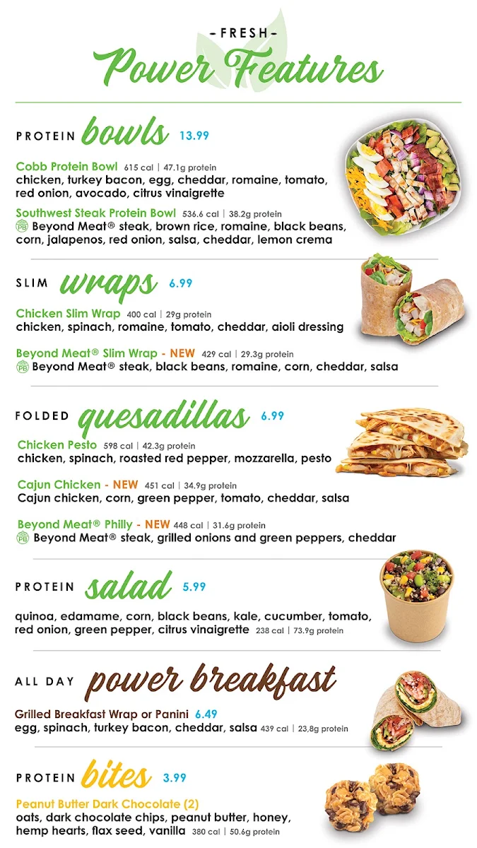 Menu, FRESH Healthy Cafe - Marda Loop