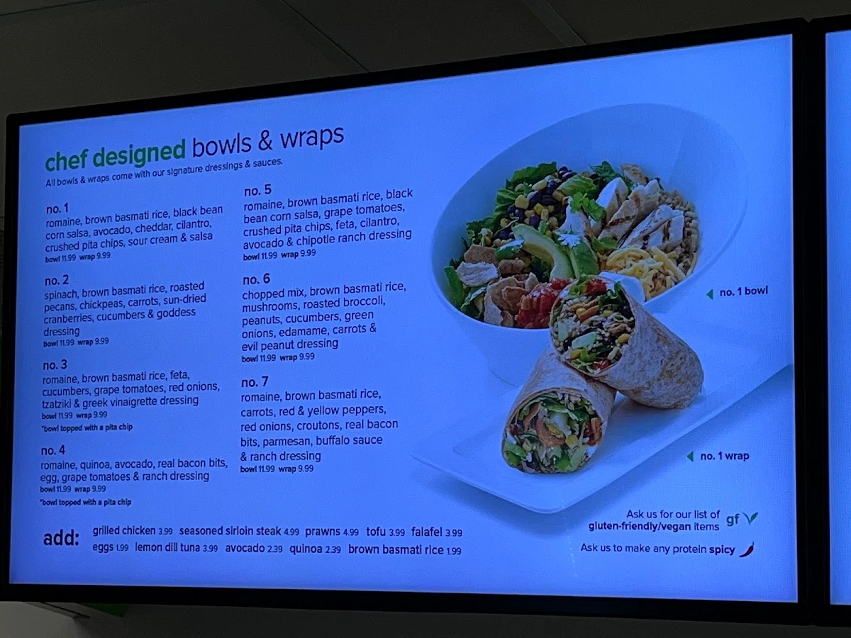 Menu, barBURRITO