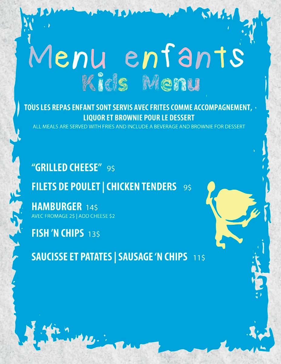 Menu, Portage Orchard