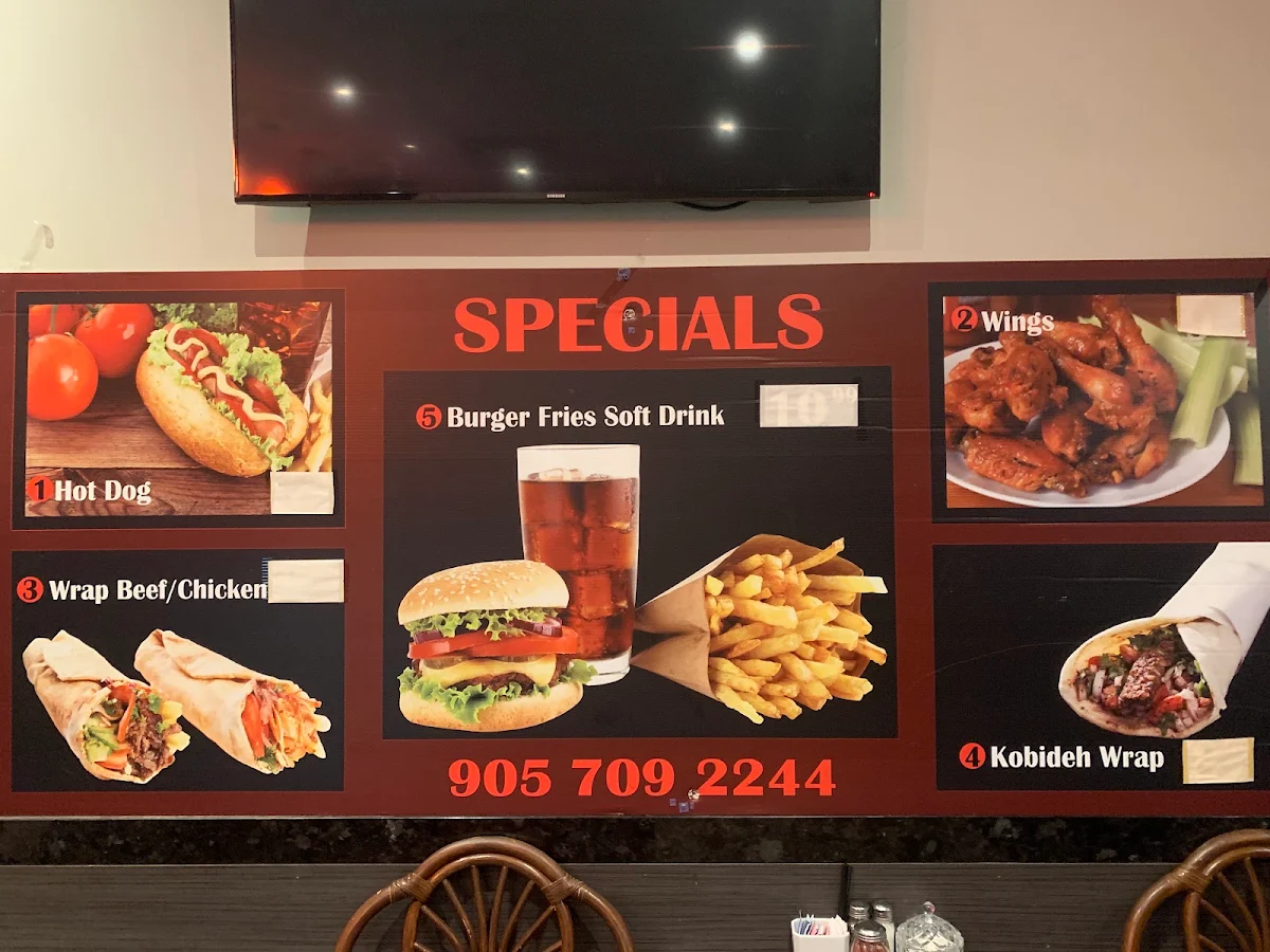 Menu, North Restaurant