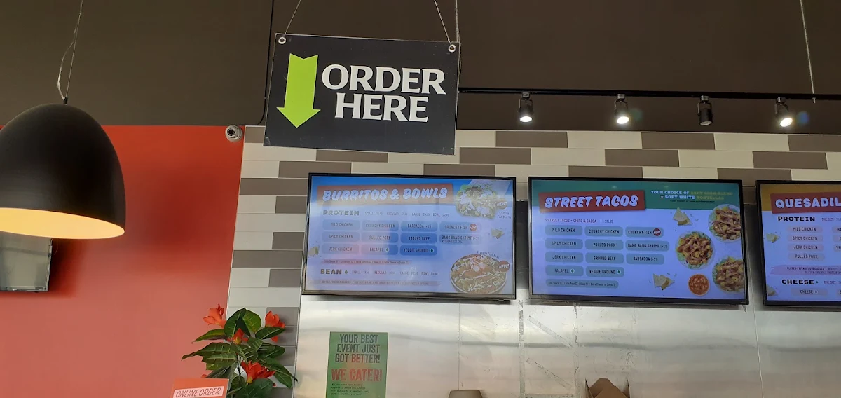Menu, barBURRITO