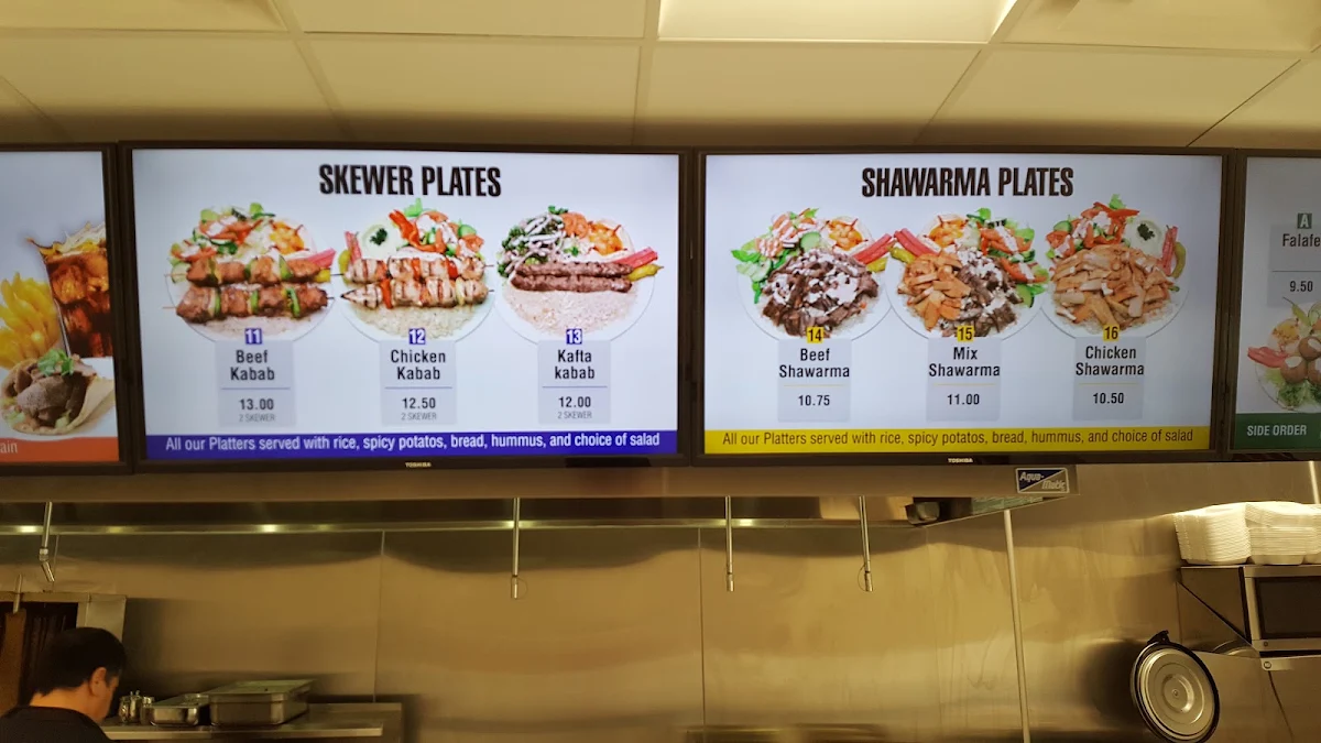 Menu, Shawarma and Donair Express