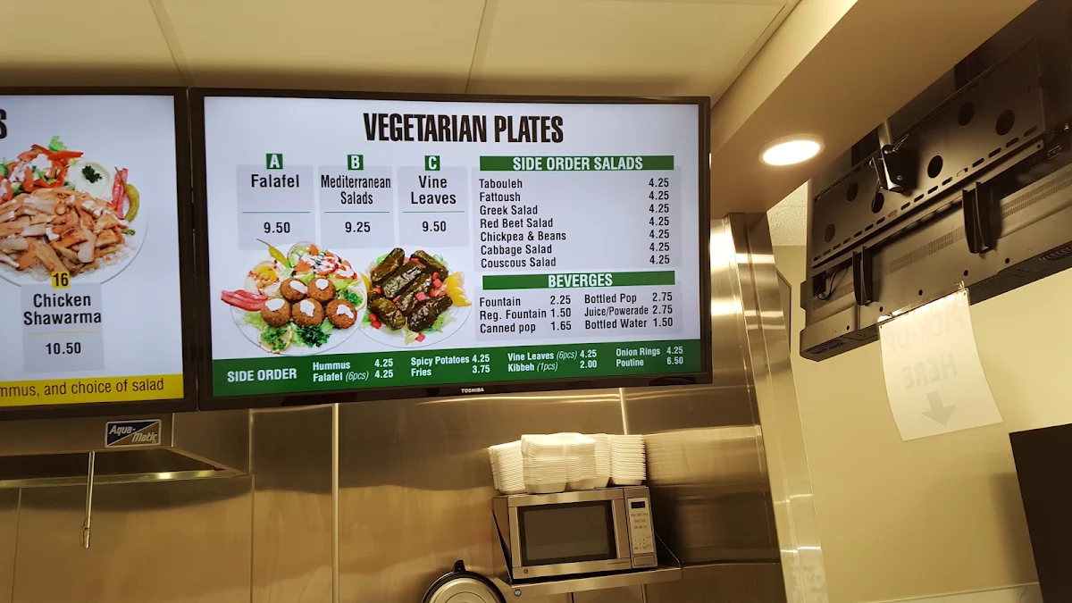 Menu, Shawarma and Donair Express