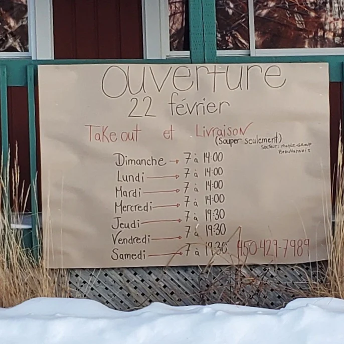 Menu, Restaurant Terrasse Du Lac