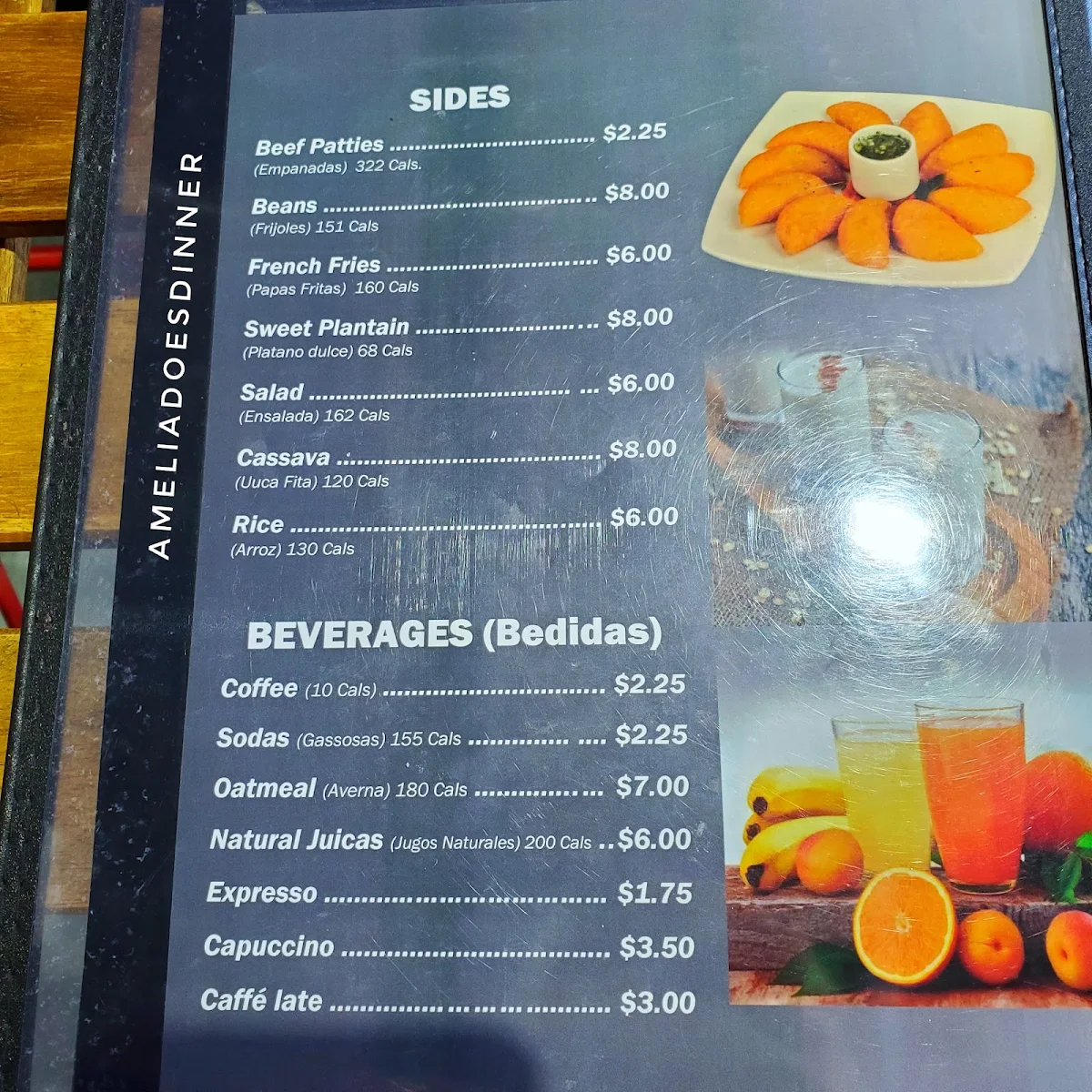 Menu, The Toston Colombian Cuisine
