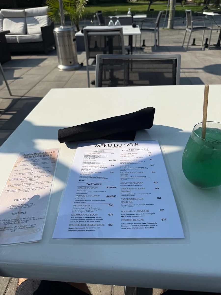 Menu, Restaurant The Privilege