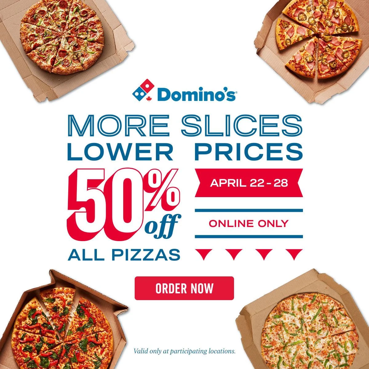 Menu, Domino's Pizza