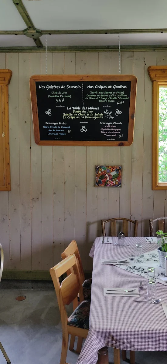 Menu, Le Jardin des Mômes