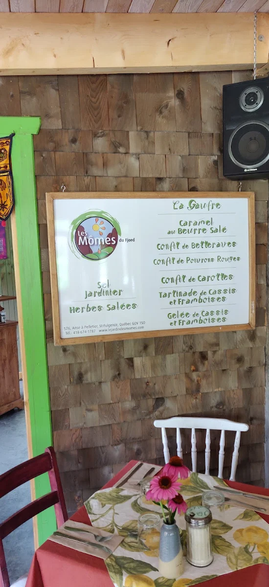 Menu, Le Jardin des Mômes