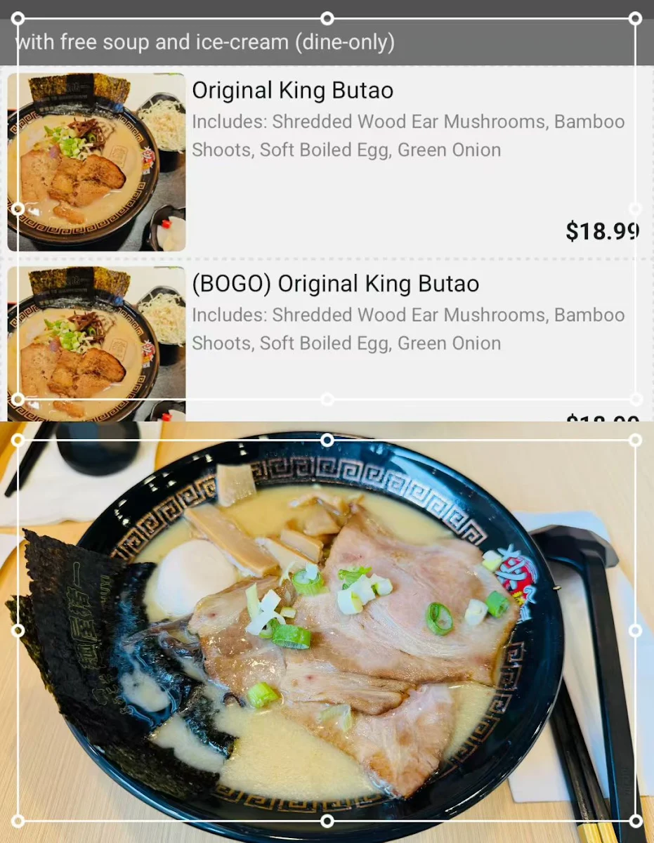 Menu, Menya Inoichi Ramen 猪一面屋 Calgary