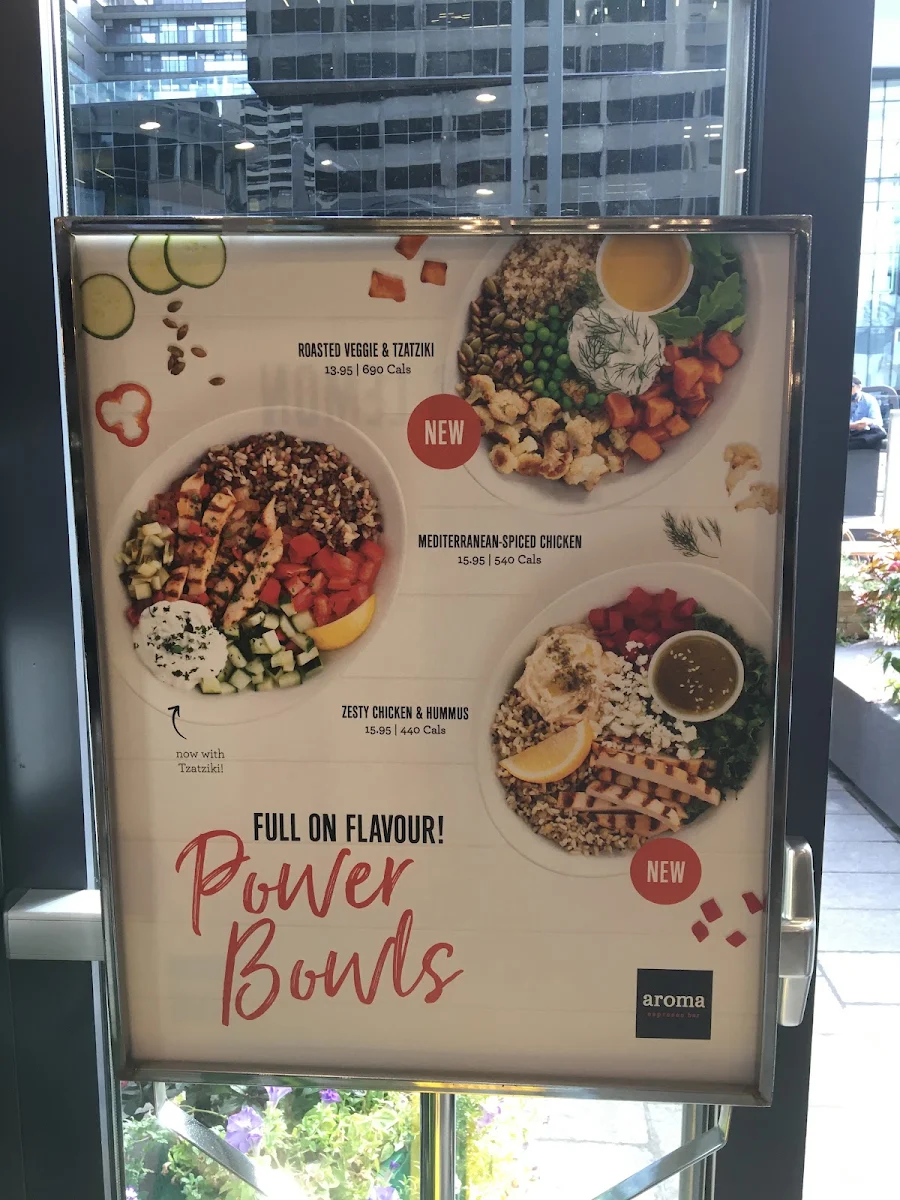 Menu, Aroma Espresso Bar