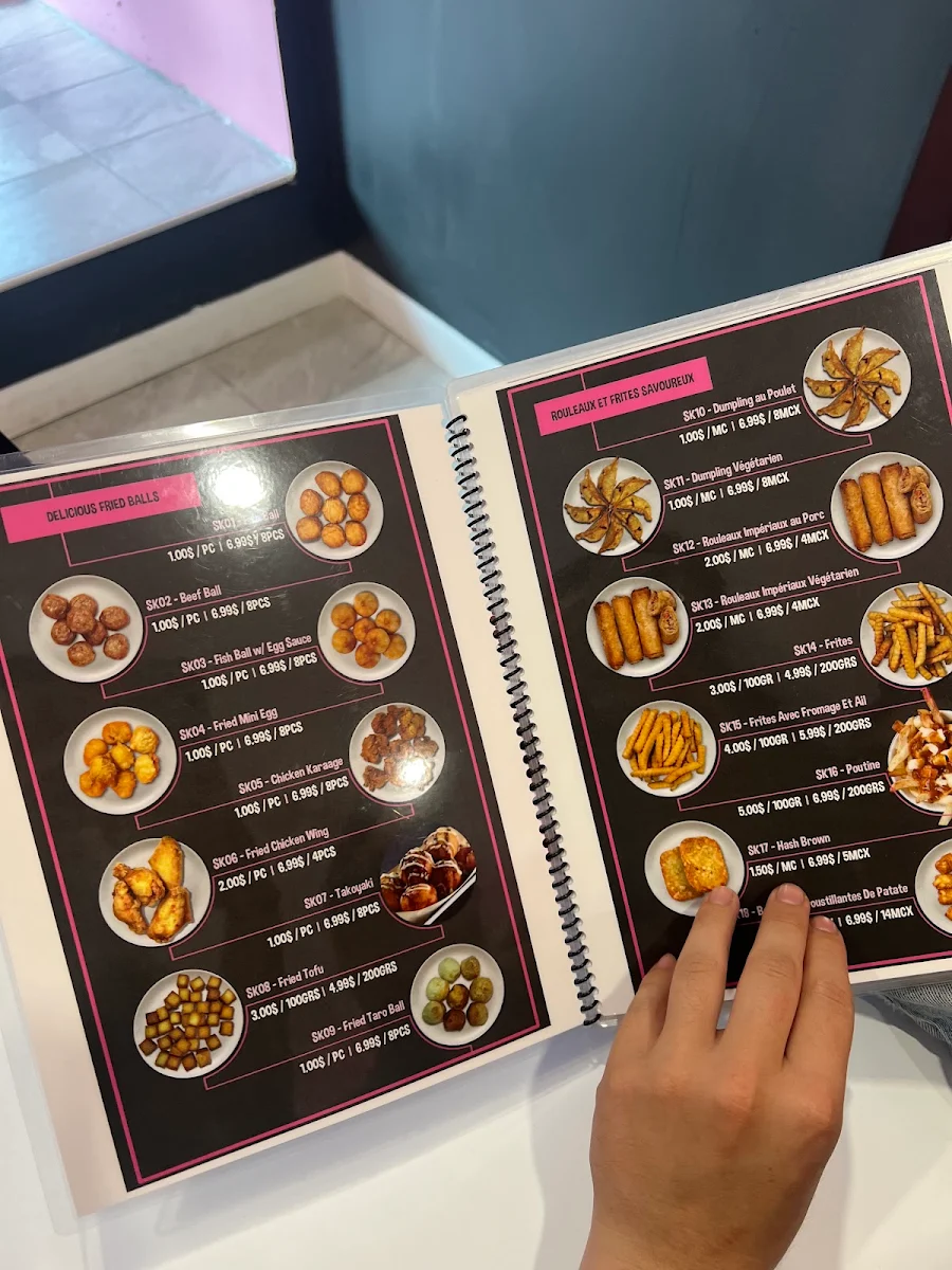 Menu, Suga Boo - Bubble Teas & Snacks
