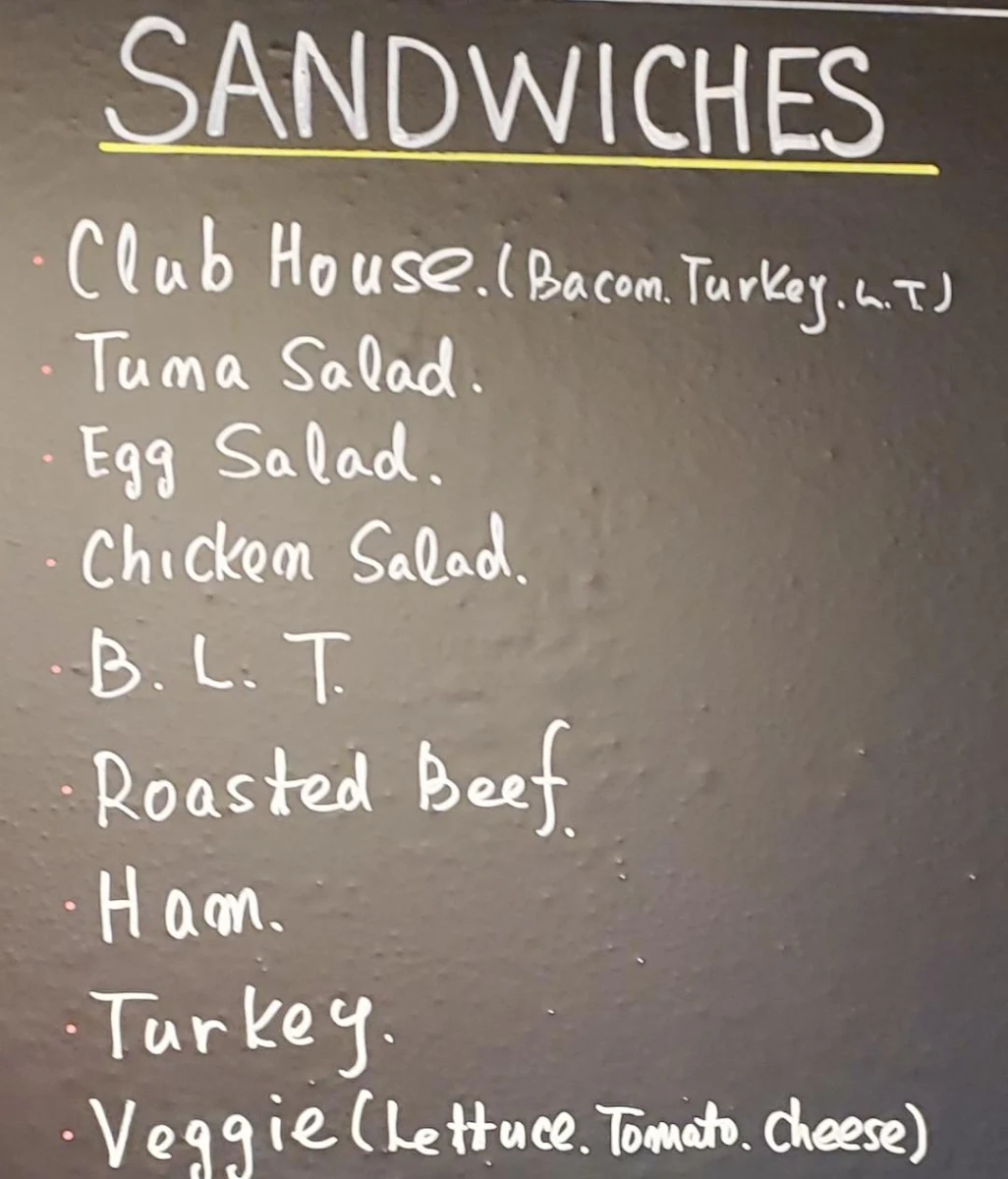 Menu, Green & Sprouts (Drinks & Foods)