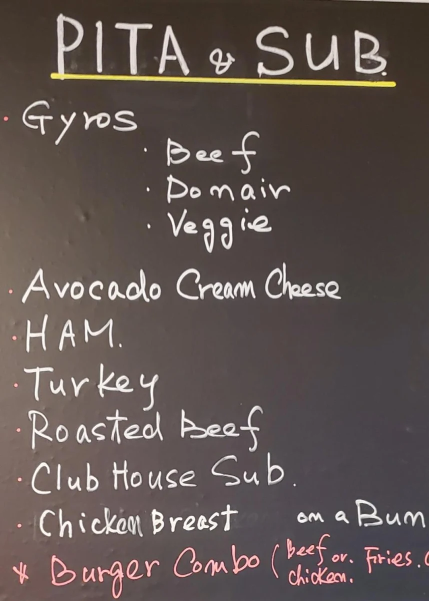 Menu, Green & Sprouts (Drinks & Foods)
