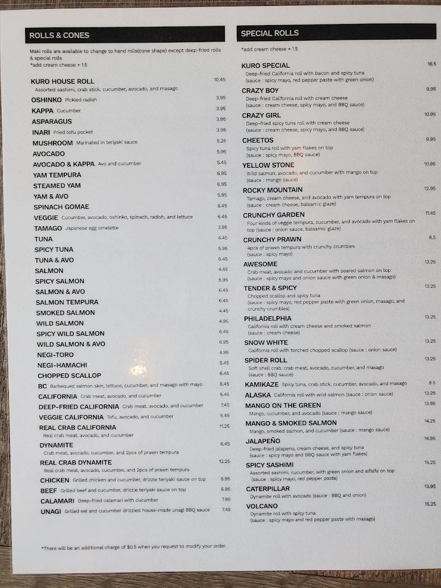 Menu photo 1