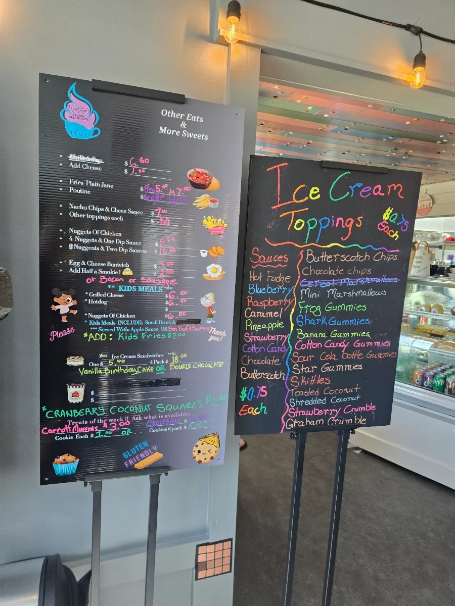 Menu, KeniRae's