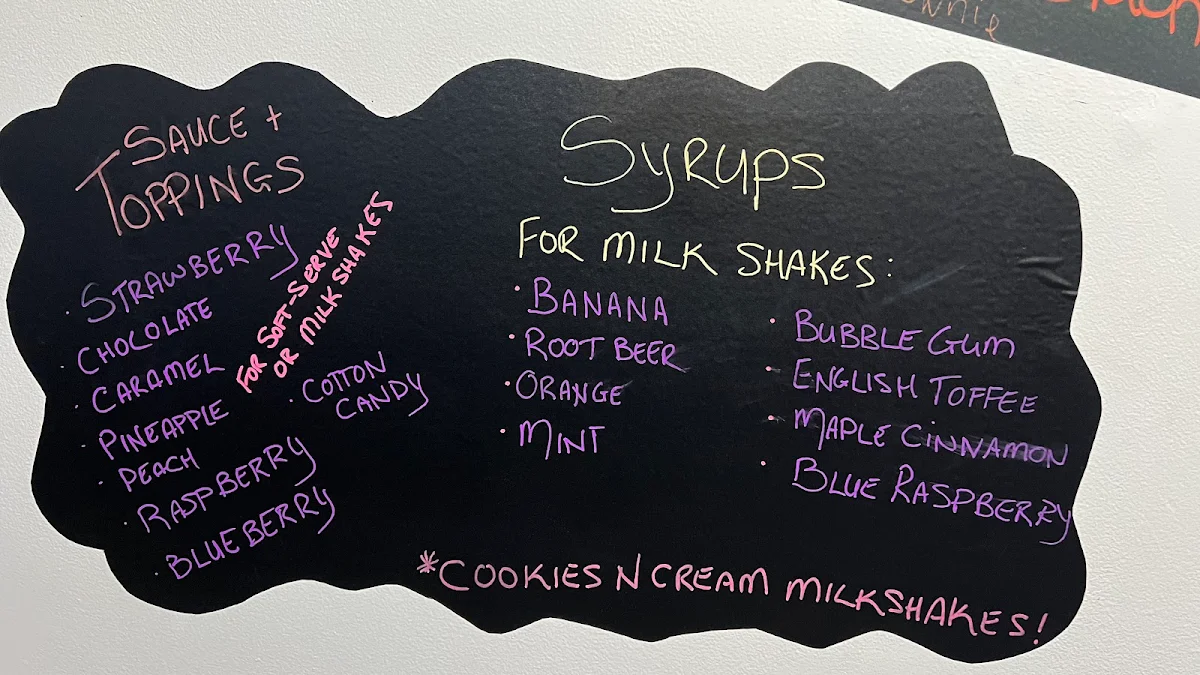 Menu, KeniRae's